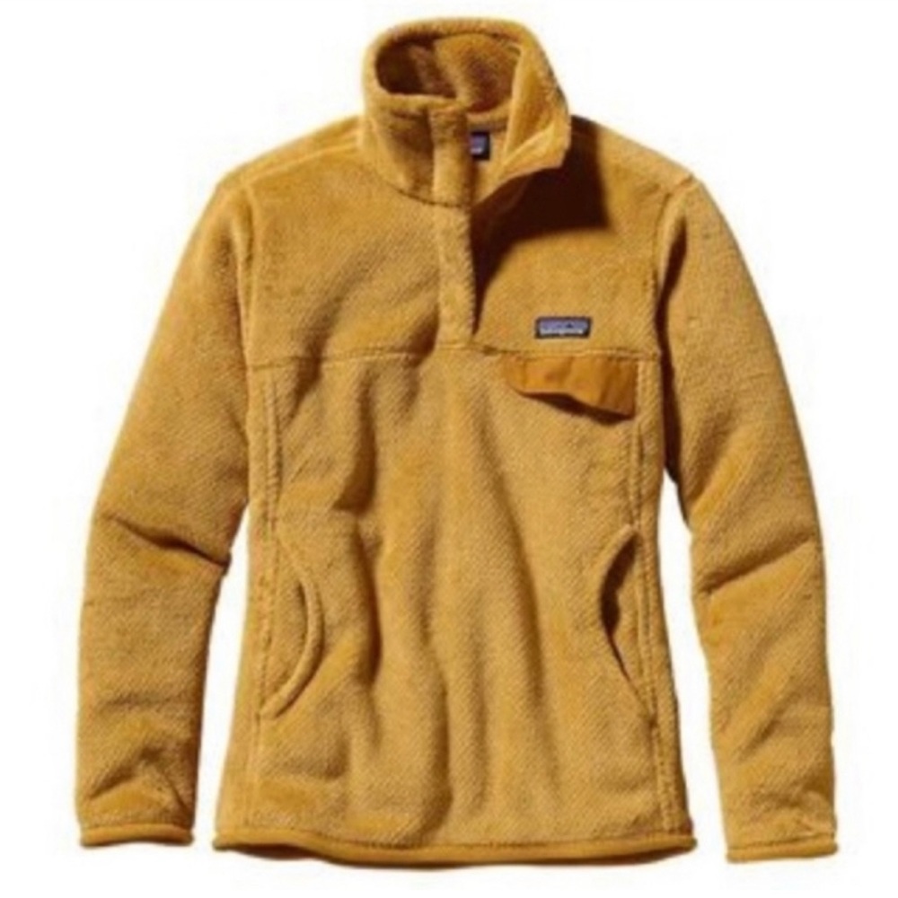 Patagonia Re-Tool (RARE) Snap-T pullover in Prarie Gold- yellow